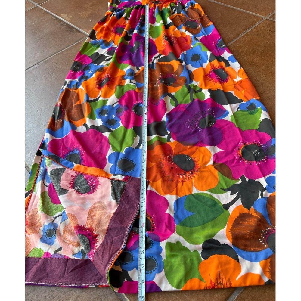Vintage Union Made "Perfection Fit by Roxanne" Halter Maxi Dress S/M pls read! - Picture 16 of 16